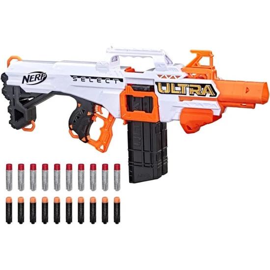 Coupon 💯 NERF Ultra Select Blaster Inklusive 20 Darts - Vollmotorisierte Distanz- Und Präzisions Gun Mit 2 Magazinen - Automatische Outdoor Spielzeug Pistole Batterie Betrieben 🌟 1 Coupon 💯 NERF Ultra Select Blaster Inklusive 20 Darts - Vollmotorisierte Distanz- Und Präzisions Gun Mit 2 Magazinen - Automatische Outdoor Spielzeug Pistole Batterie Betrieben 🌟