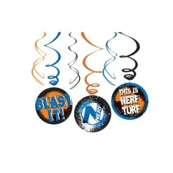 Am billigsten 🛒 Nerf-Hängedeko 3 Stück Blau-orange 24cm 👏