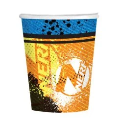 Rabatt 🎉 NERF Partybecher Papier 266 Ml Orange/blau 8 Stück 😍