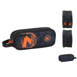 Brandneu 👍 Schlamperrolle Allzwecktasche Nerf Marineblau Federtasche ⌛