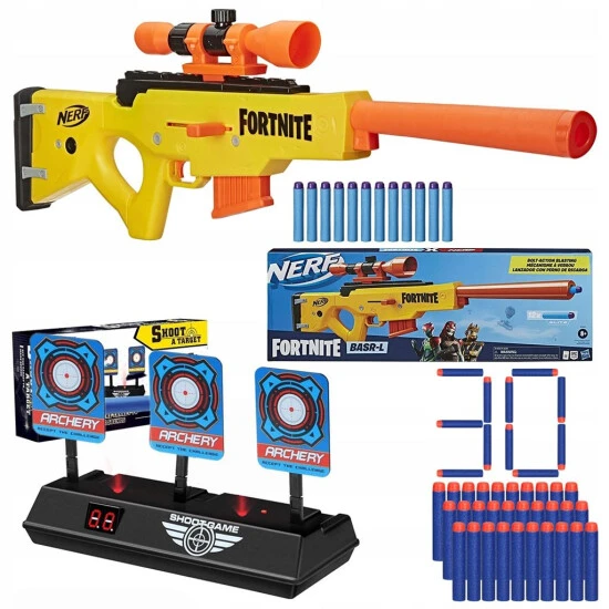 Großhandel ✨ Nerf Fornite Basr-L Scharfschütze + Schild, 30 Pfeile 🧨 1 Großhandel ✨ Nerf Fornite Basr-L Scharfschütze + Schild, 30 Pfeile 🧨